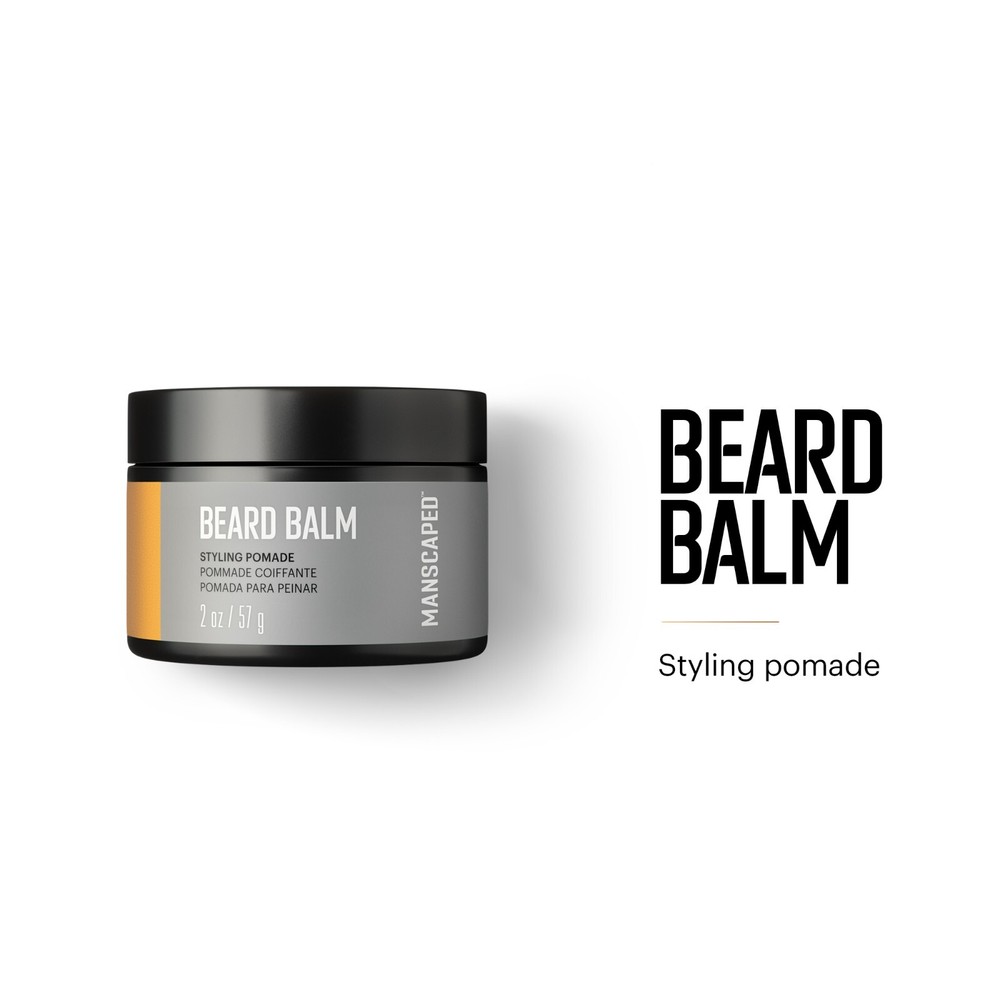 MANSCAPED® Beard Balm, UltraPremium Styling Pomade with Shea Butter, 2 oz