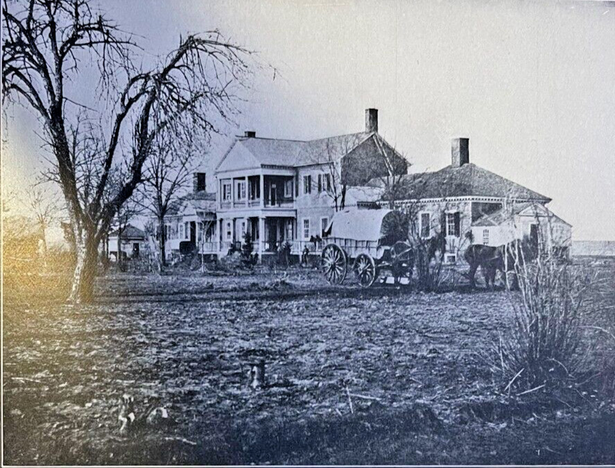 1912 Vintage Illustration Lacy House at Fredericksburg Civil War
