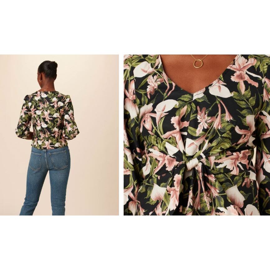 NWT 168 AMOUT VERT Women's Annika Lily Top Sz M NWT 168