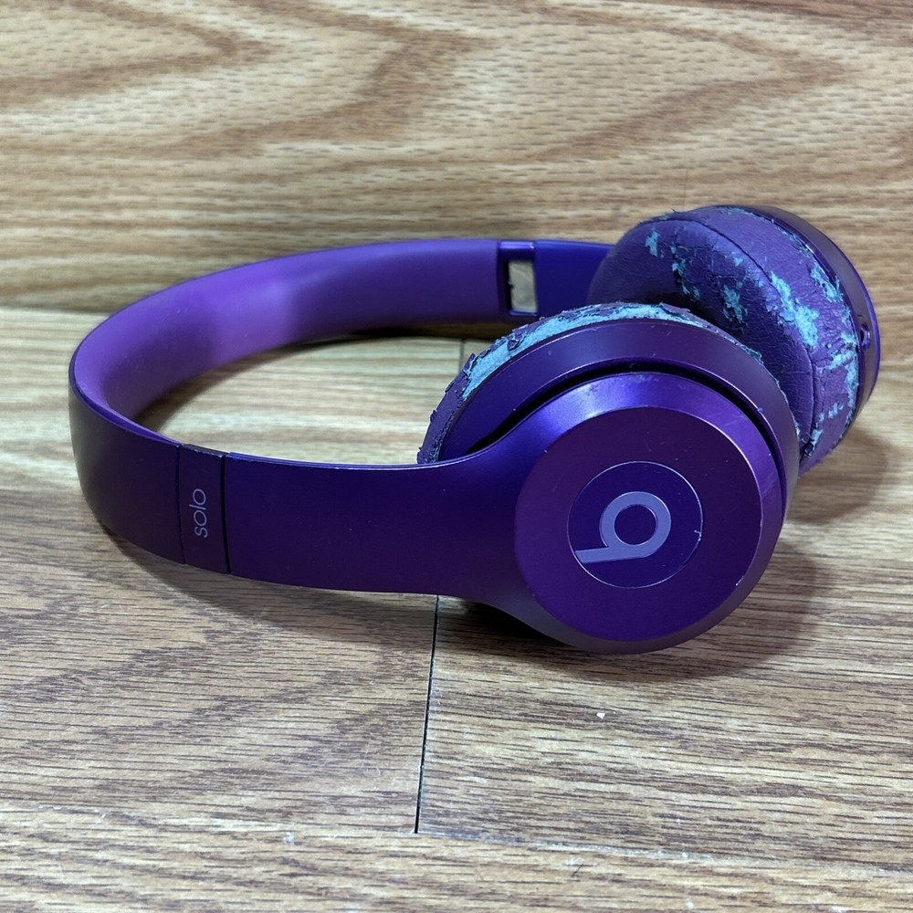 Beats by Dr. Dre Solo HD Wired On the Ear Headphones Purple  WORKS