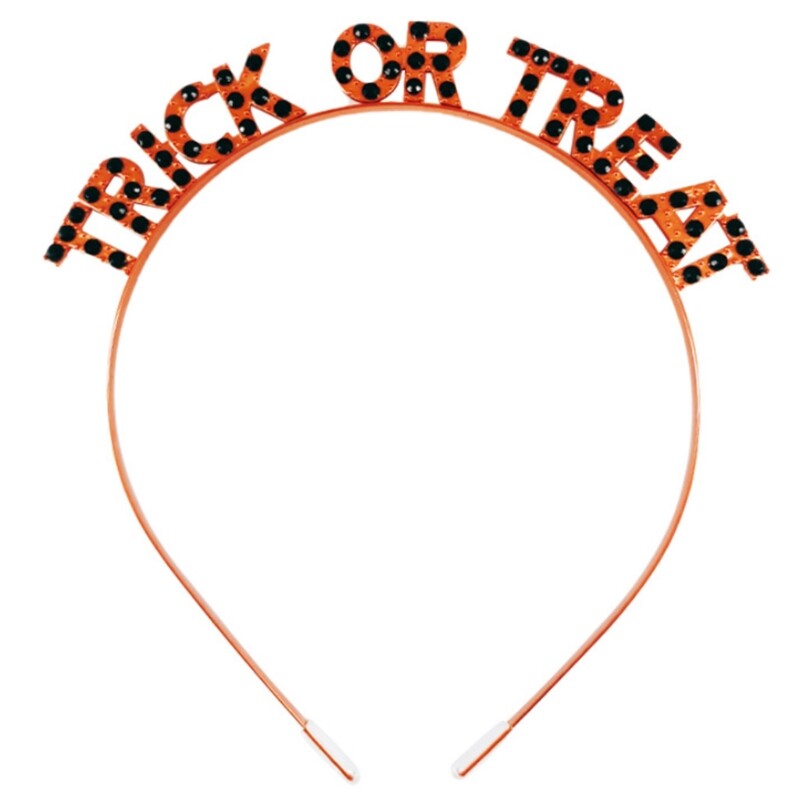 Rhinestone Crystal Letter Headband for Halloween Party Photo Props Hair Hoop