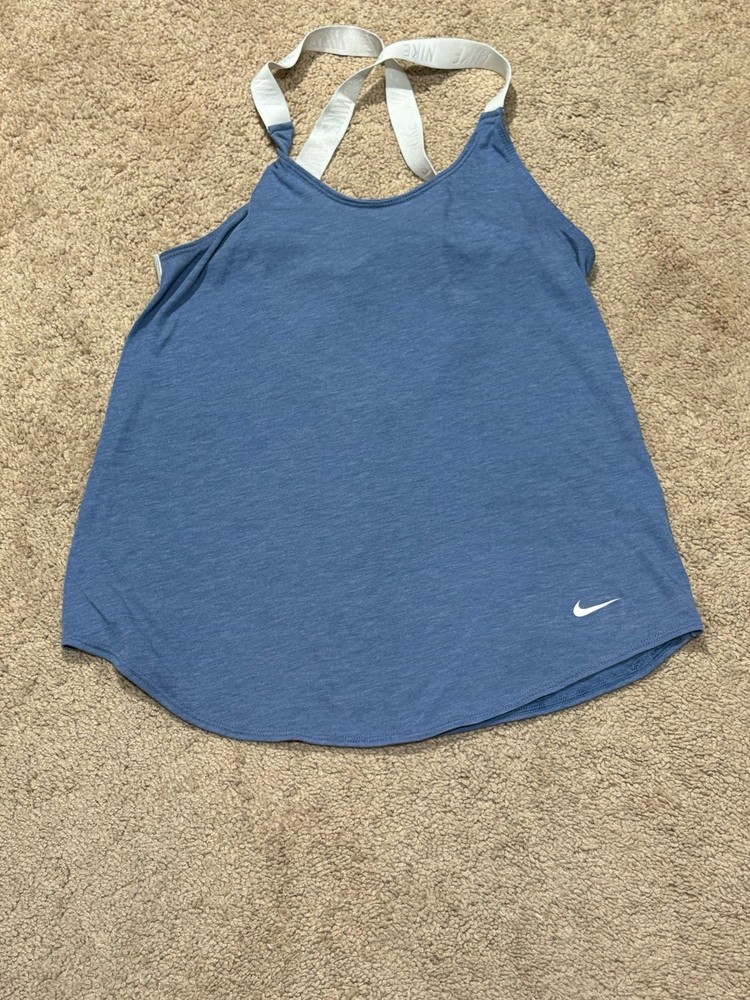 Nike Womens Shirt Size Medium Multicolor Dri-Fit Strappy Soft Casual Athletic