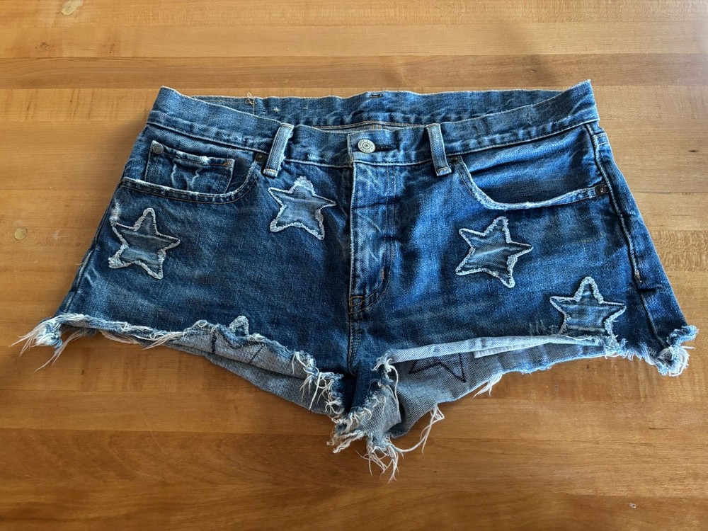 Denim & Supply Ralph Lauren Jean Shorts Women’s 29 Stars America Boyfriend Cut
