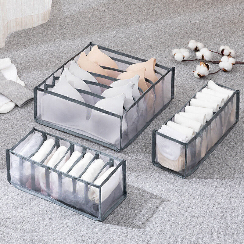 Foldable Closet Organizer for Socks Bra Underwear Storage Box  