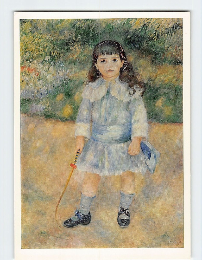Postcard Child with a Whip Painting by Pierre-Auguste Renoir