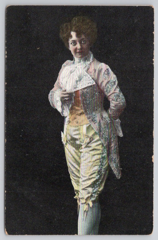 Vintage G.A.S.C. Co. Postcard | Edwardian Woman Theatrical Costume Portrait