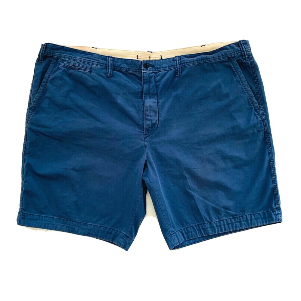 Ralph Lauren Polo Shorts Mens 50B BIG Blue Chino Classic Fit Golf Casual Pony