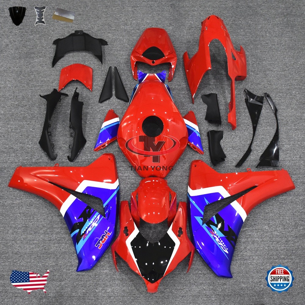 Red Blue Fairing Kit for Honda CBR1000RR 2012-2016 13 14 ABS Injection Bodywork