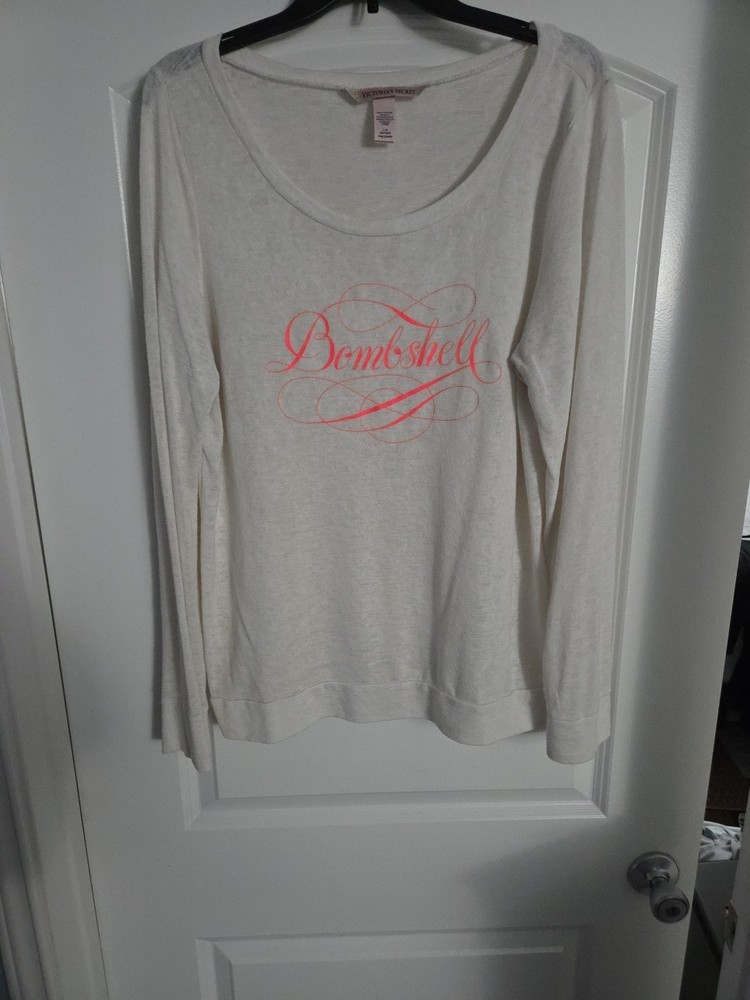 Victoria Secrets Bombshell Sleep Shirt Size Large Slightly Used See Description