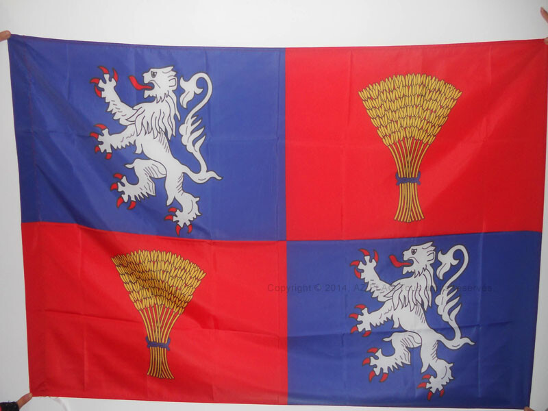 FRENCH PROVINCE OF GUYENNE AND GASCONY FLAG 2' x 3' for a pole - FRANCE PROVINCE