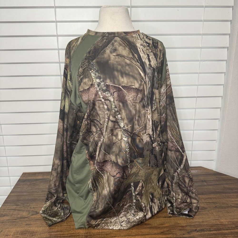 Mossy Oak Long Sleeve Camo Hunting Shirt Size Large