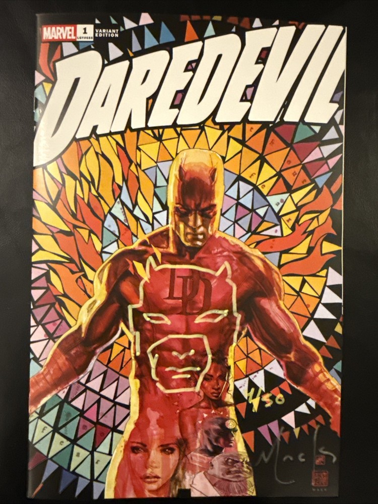 Daredevil #1 - David Mack Exclusive Trade Signed & Remarqued W/COA LTD 2500 NM+