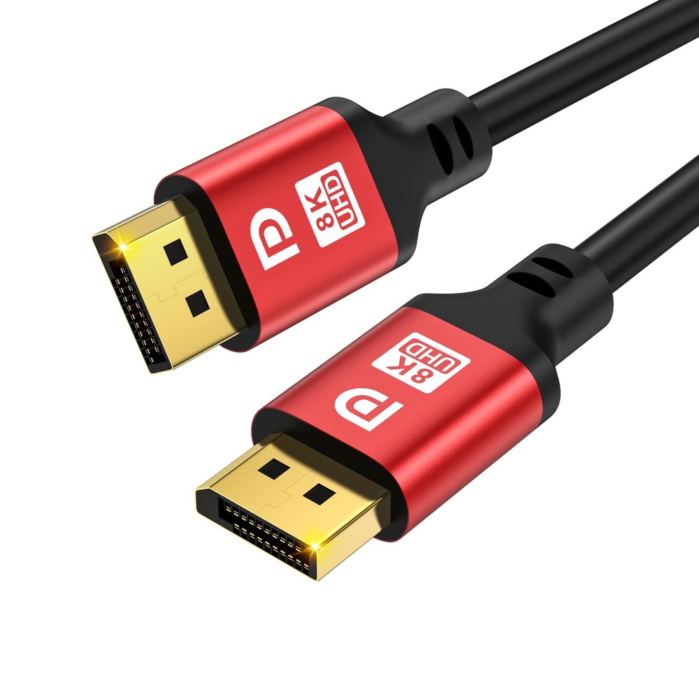 30ft DP 2.1 Cable 16K 10K 8K@60Hz 4K@144Hz 2K@240Hz HBR3 DisplayPort Cable