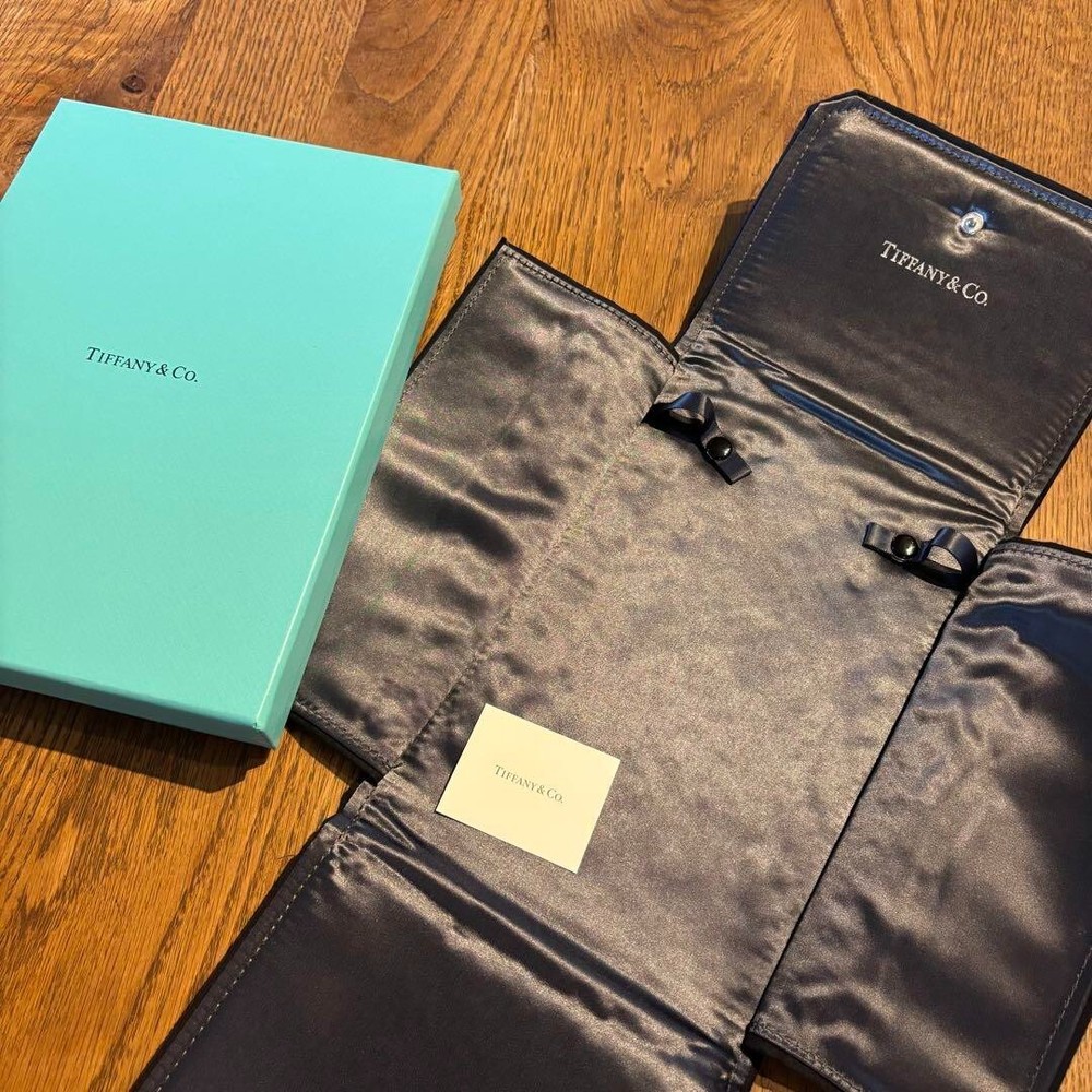 Tiffany & Co Blue Necklace Storage Box Case Pre-Owned