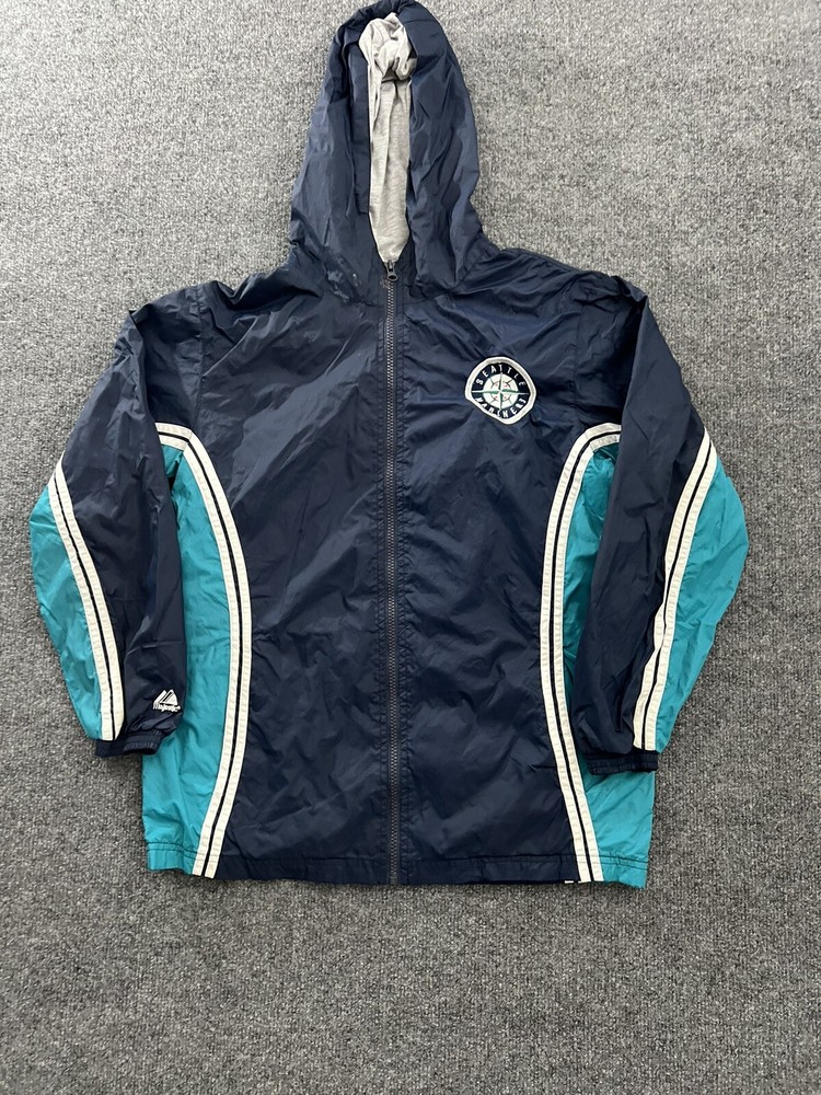 Majestic Seattle Mariners Women’s Large Blue Windbreaker Vintage MLB