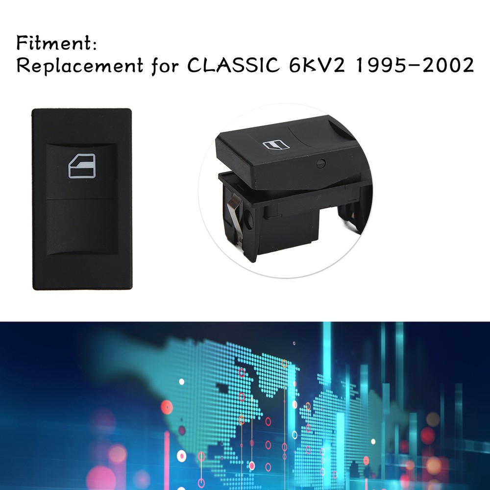 Window Control Switch ABS Electric Glass Lift Button 6N0959855B For CLASSIC CHW-image