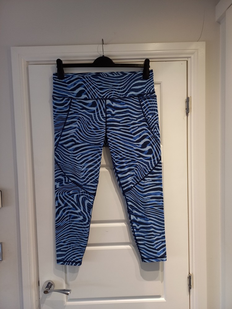 Sweaty Betty Blue Power Leggings Size XL 16 Uk Cropredy Immaculate