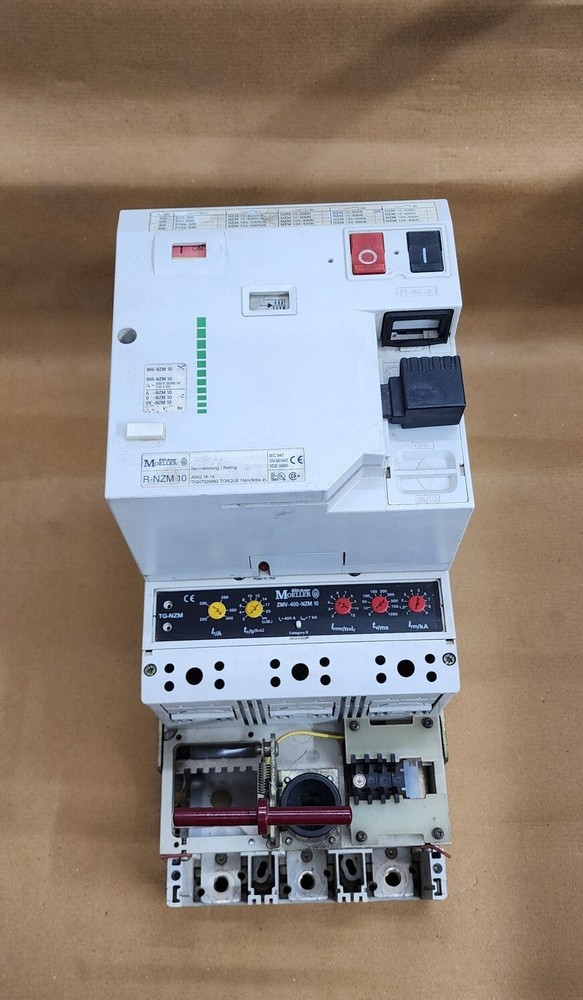 MOELLER R-NZM 10 3-POLE CIRCUIT BREAKER TRIP 400A ZMV-400-NZM 10