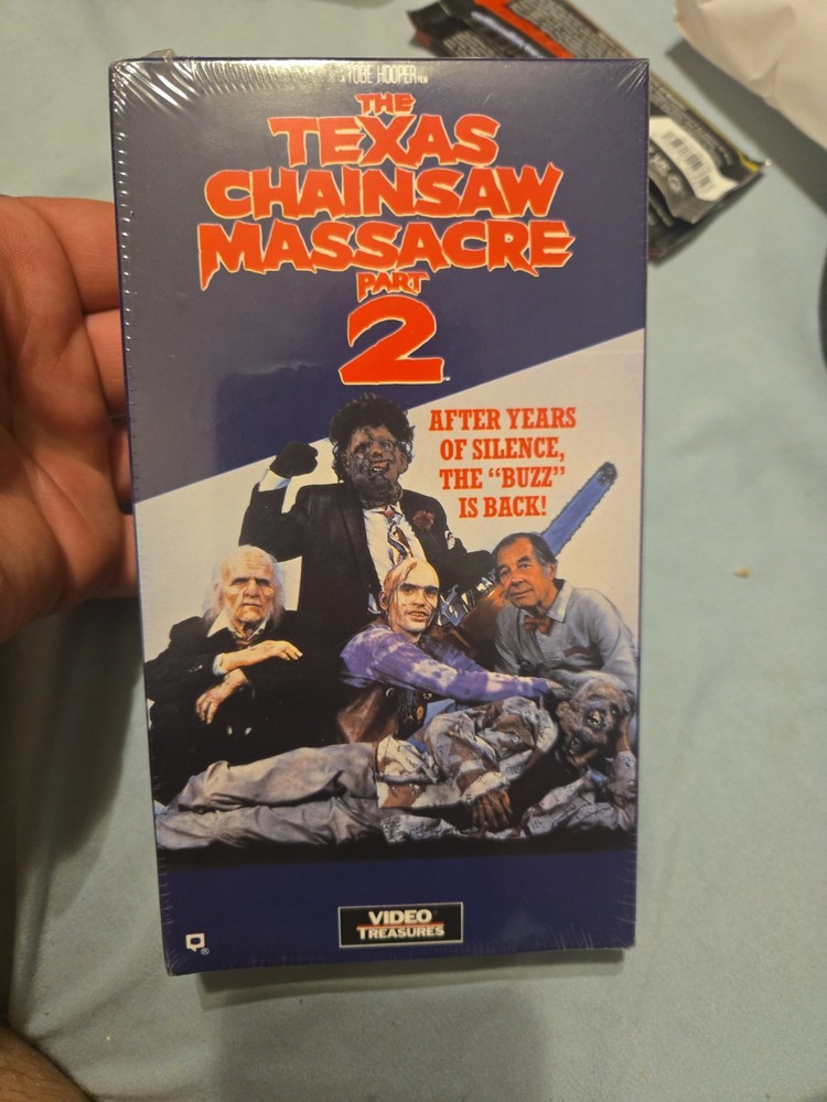 Texas Chainsaw Massacre Part 2 VHS 1989 New Sealed High Grade Video Treasures 2