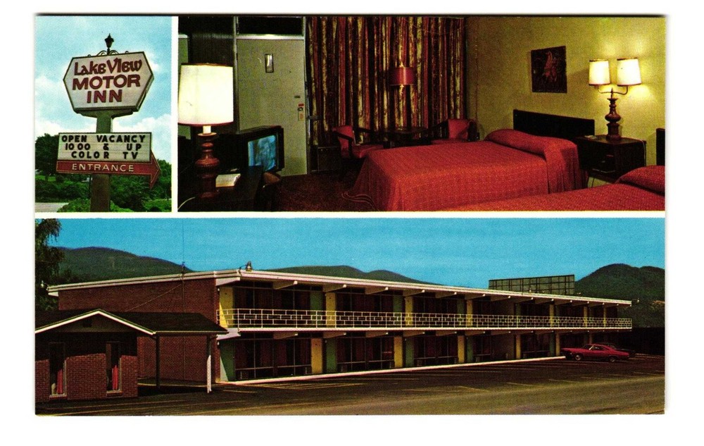 Lakeview Motor Inn, Caryville TN vintage postcard unposted