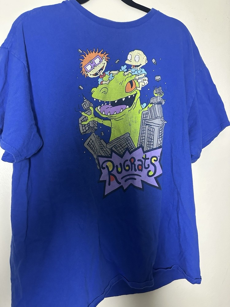 Nickelodeon Rugrats Blue Characters T-Shirt Size Unknown- Med/large