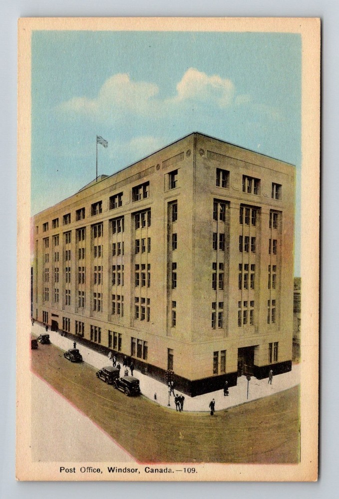 Canada- Windsor Post Office Building Standard Old Post PC View Vintage Postcard
