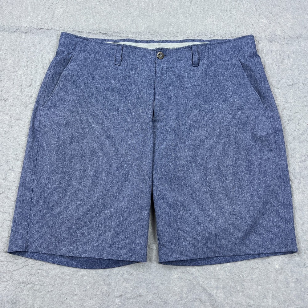 Under Armour Shorts Mens 40 Blue Match Play Vented Performance Loose Golf Chino