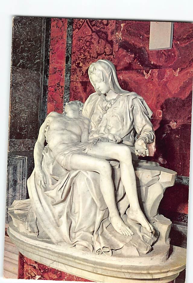 Postcard La Pieta by Michelangelo St. Peter's Basilica Vatican