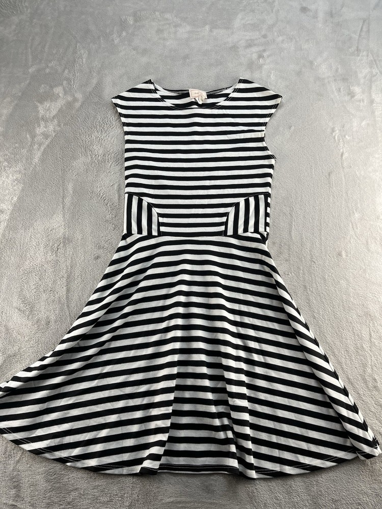 Love ady mini dress Womens Size Small Stripes Sleeveless Black/white Casual