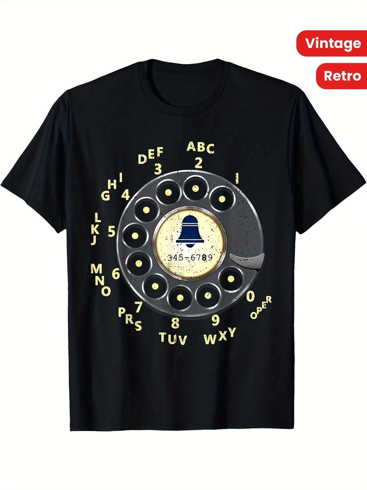 Vintage Retro Rotary Dial Telephone T-Shirt