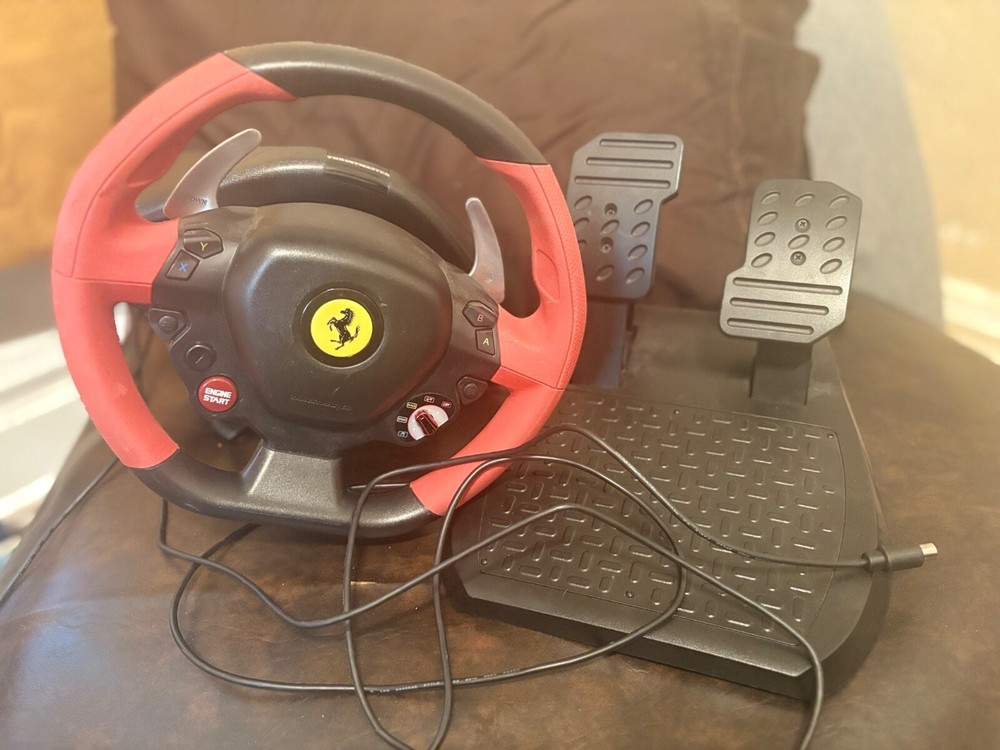 Thrustmaster Ferrari 458 Spider Racing Wheel Xbox Controller TESTED WORKS