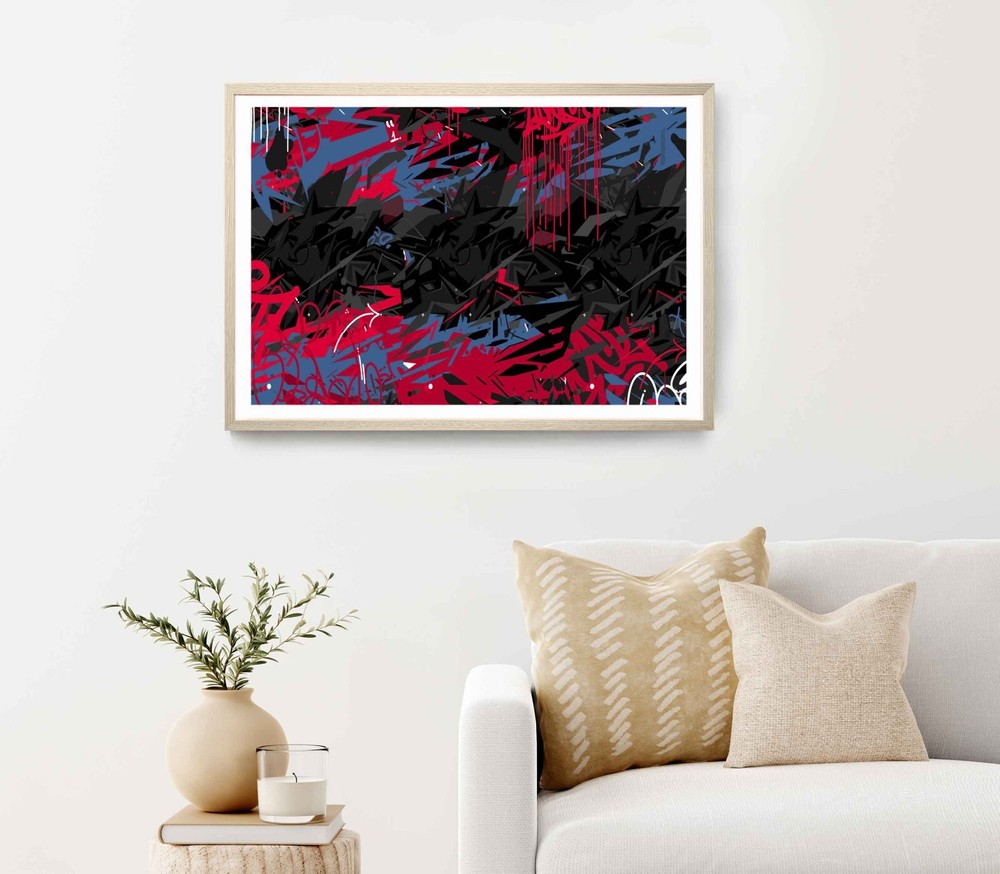 Abstract Hip Hop Street Art Graffiti Poster Premium Quality Choose your Size-image