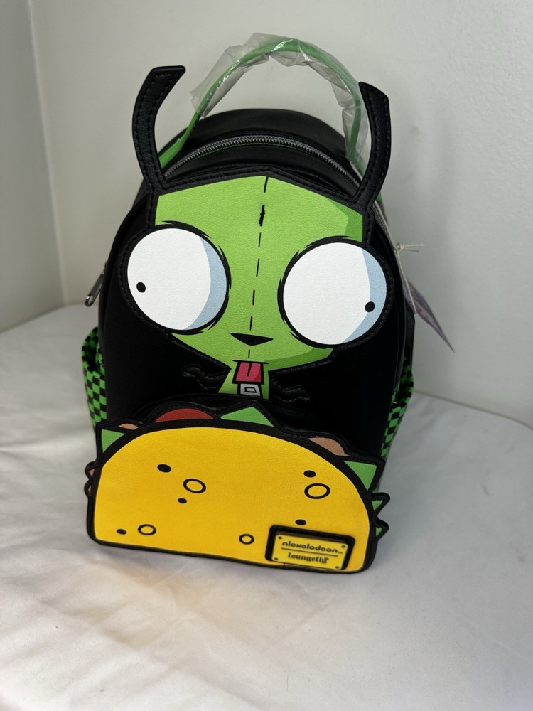 LOUNGEFLY Invader Zim Gir Taco, Mini Backpack - RARE HT Nickelodeon