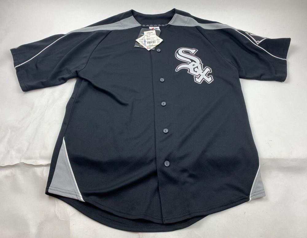Jim Thome Majestic Jersey Chicago White Sox Black Size M