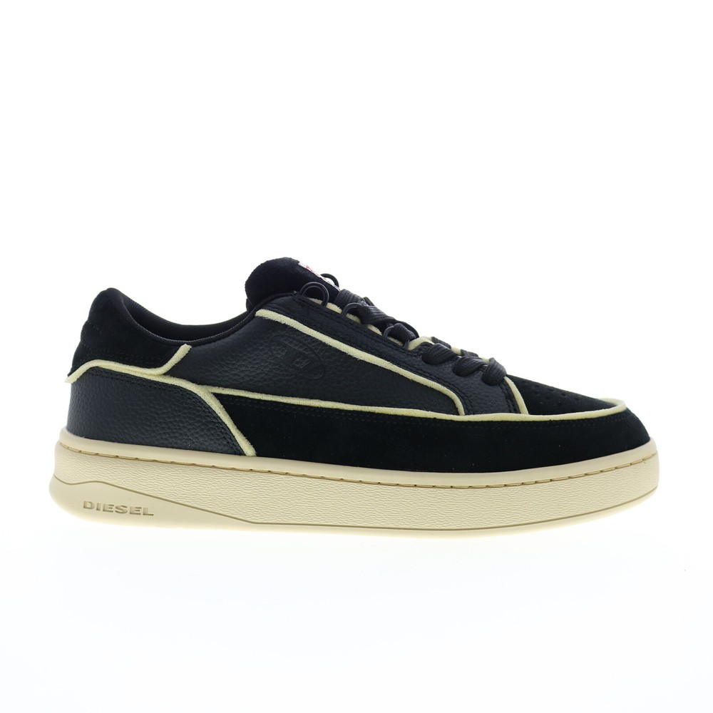 Diesel S-Sinna Low W Suede Womens Black Lifestyle Sneakers Shoes