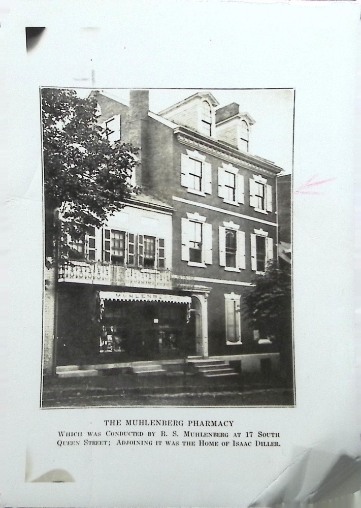 Muhlenberg Pharmacy Lancaster Pennsylvania Historic Drug Store Photo Print