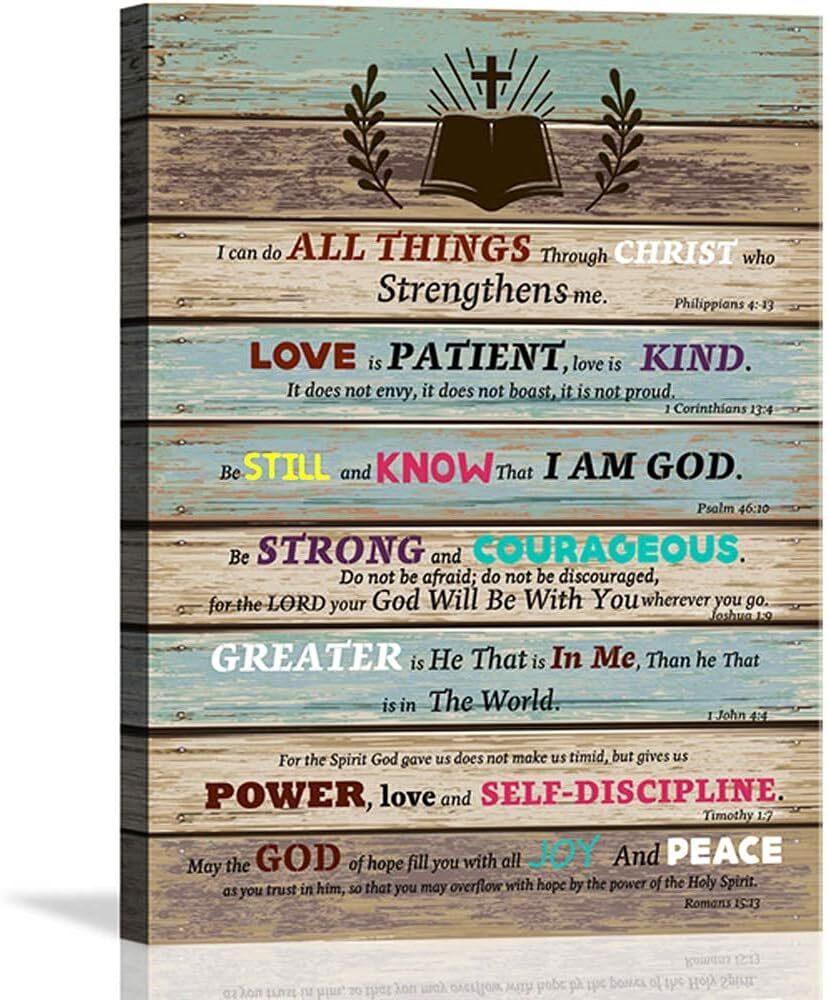 Inspirational Wall Art Print Scripture Bible erse Wall Art Print Christian Canas