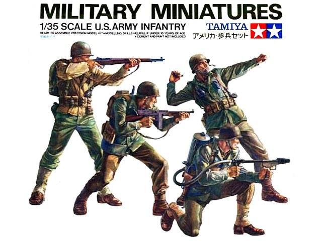 Tamiya 35013 US Army Infantry 1/35 Scale Plastic Model Figures