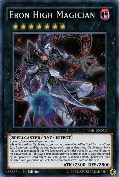Ebon High Magician Super Rare 1st Edition Heavily Played TDIL-EN052