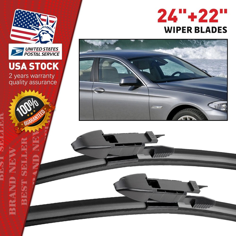 Front Windshield Wiper Blades Pair 24