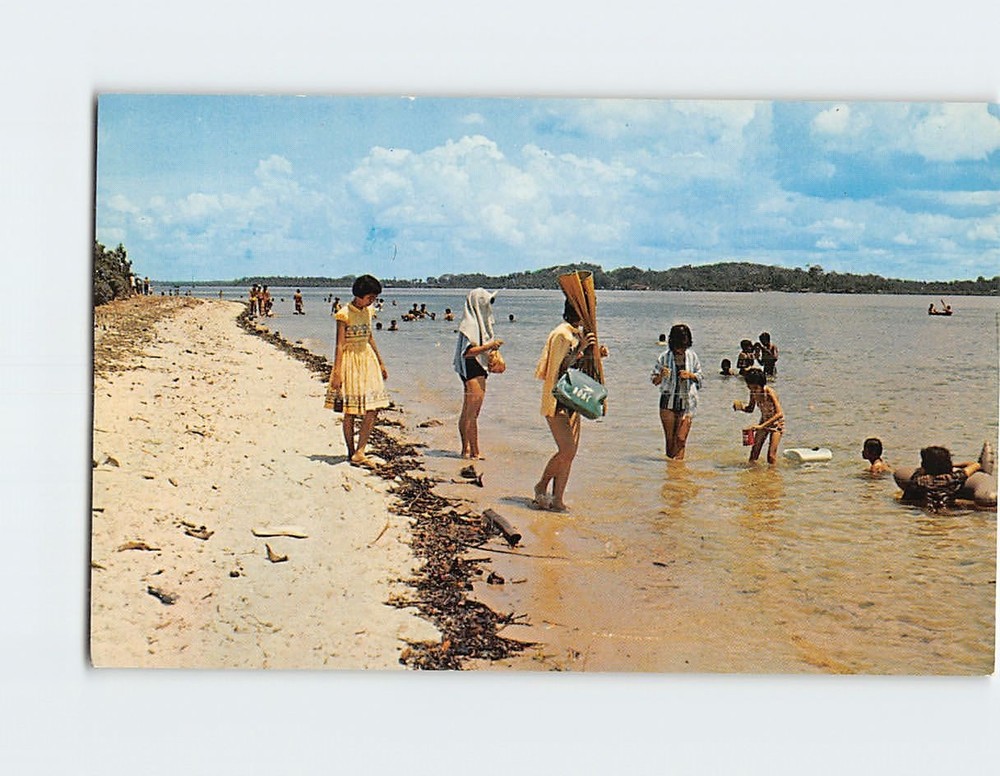 Postcard Scene at Changi Beach Singapore
