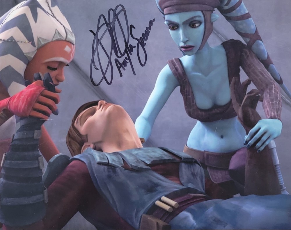 JENNIFER HALE Signed 8X10 Photo Autograph Aayla Secura Star Wars Clone Wars