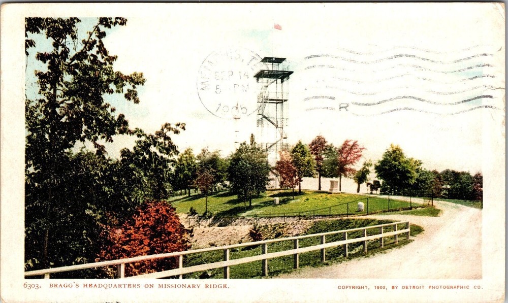 Missionary Ridge TN-Tennessee, Bragg's Headquarters, Vintage Postcard