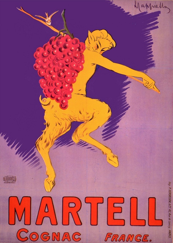 Martell Cognac French Decorative Ad Poster. Home Graphic Art Design. 4084