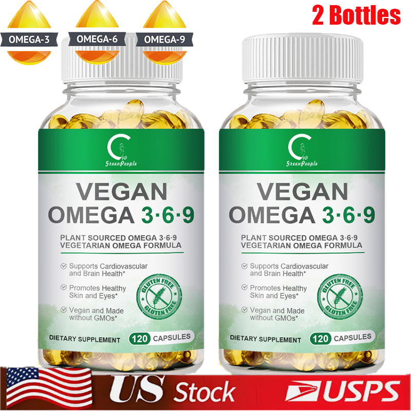 Triple Strength Vegan Omega 3 6 9 Capsules 2000mg Immune Support