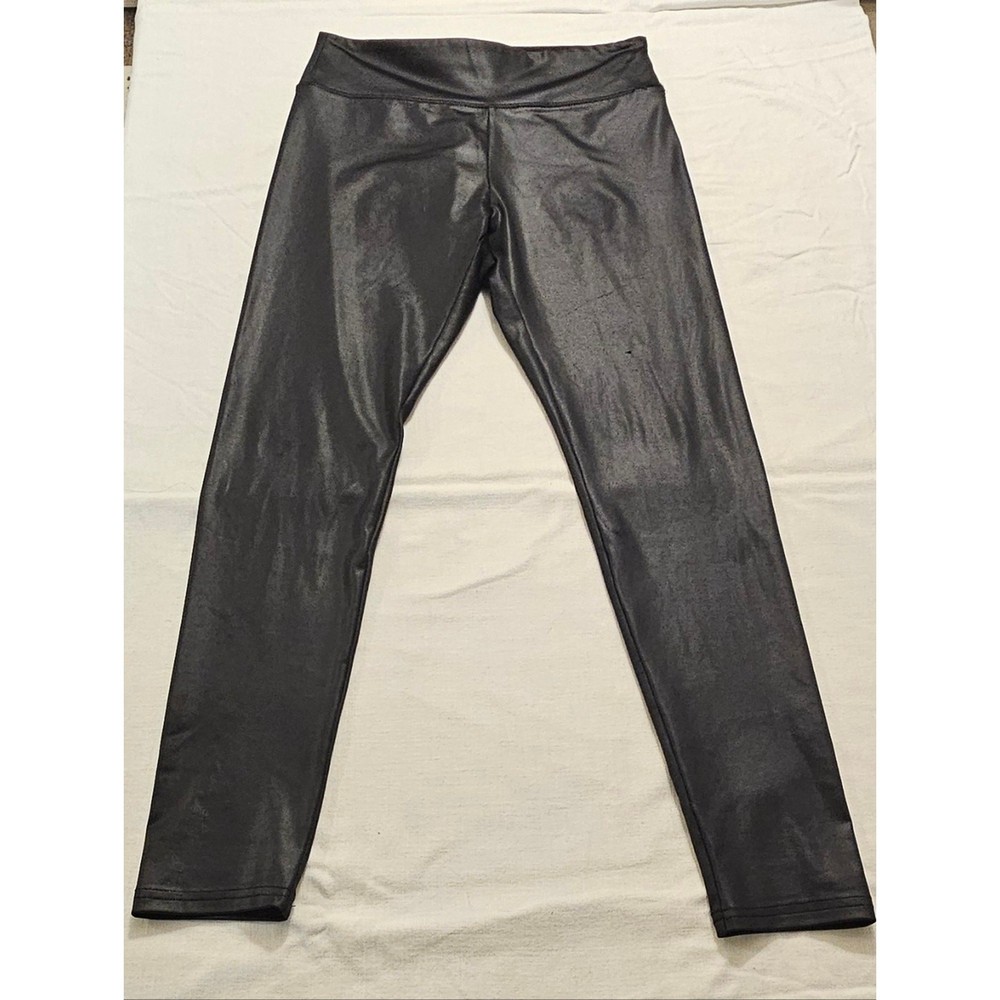 Wild Fable Black Shiny Leggings Womens High Rise Stretch Pants Trendy