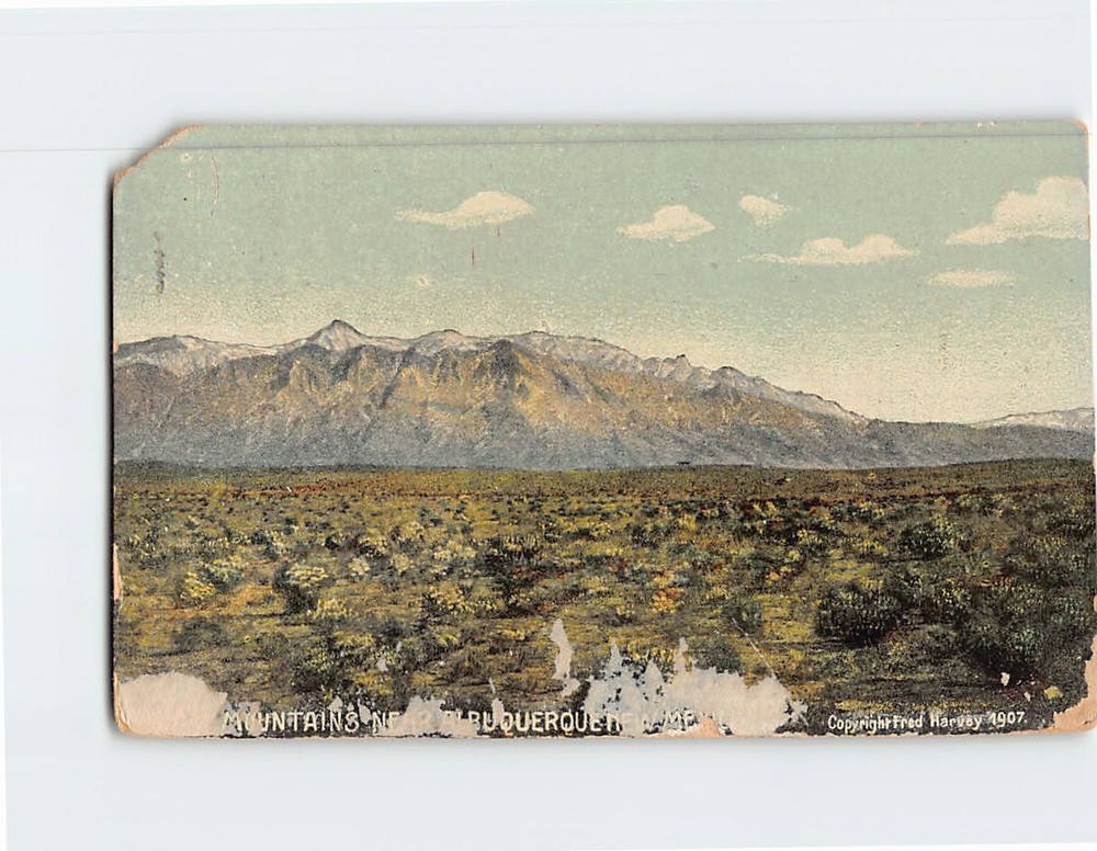 Postcard Sandia Mountains near Albuquerque New Mexico USA