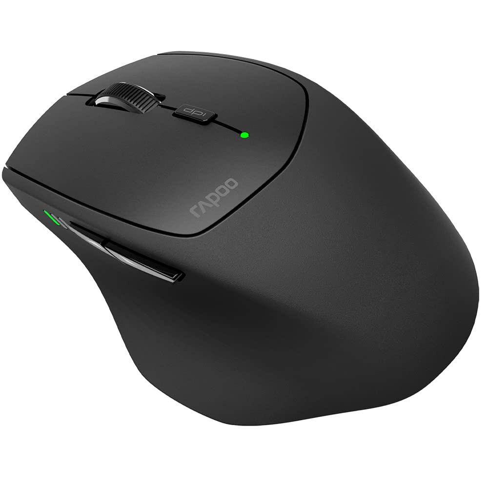 Multi-Device Wireless Mouse with Bluetooth 5.0/3.0 and 2.4GHz Connectivity