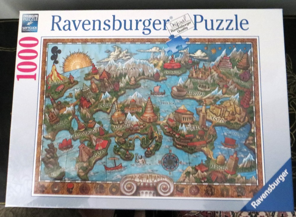 Ravensburger Mysterious Atlantis 1000 Piece Jigsaw Puzzle NEW Cello Sealed