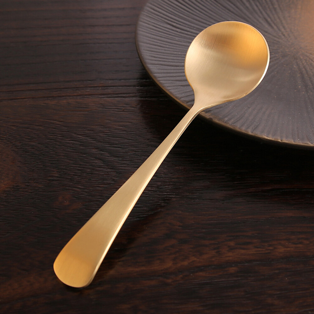 2 Pcs Copper Large Spoon Porridge Handmade Pure Healthy Material